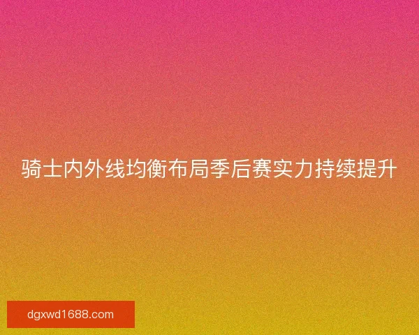 骑士内外线均衡布局季后赛实力持续提升